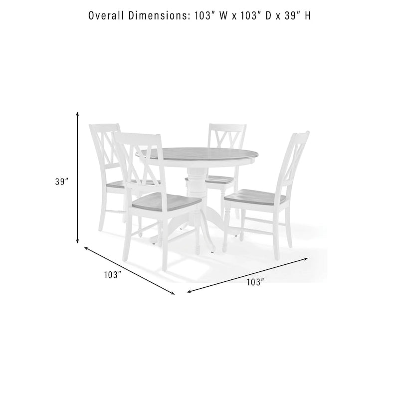 Crosley Shelby 5Pc Round Dining Set