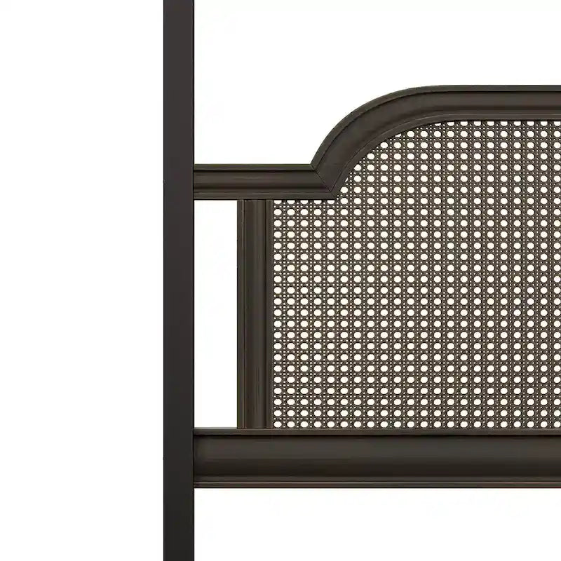 Hillsdale Furniture Melanie Wood and Metal Canopy Bed, Oiled Bronze