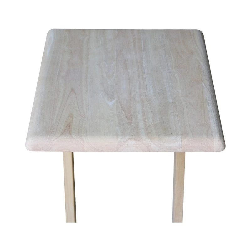 Unfinished Solid Parawood Sofa Server Table