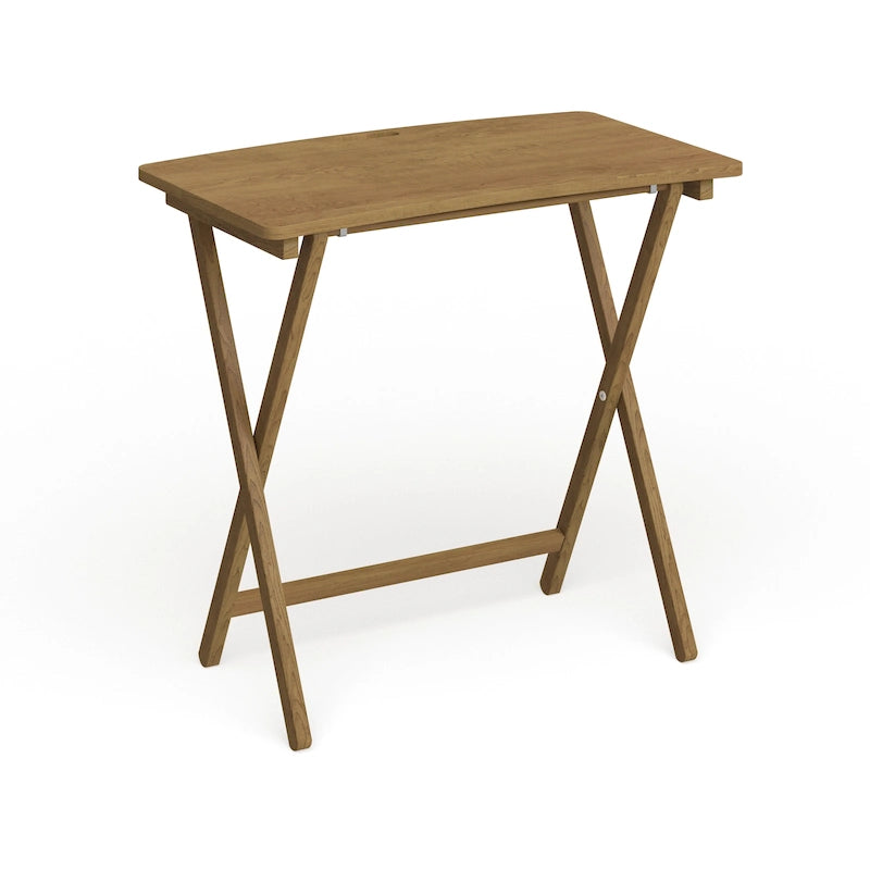 Copper Grove Goosefoot Folding TV Tray Table with Solid Hardwood