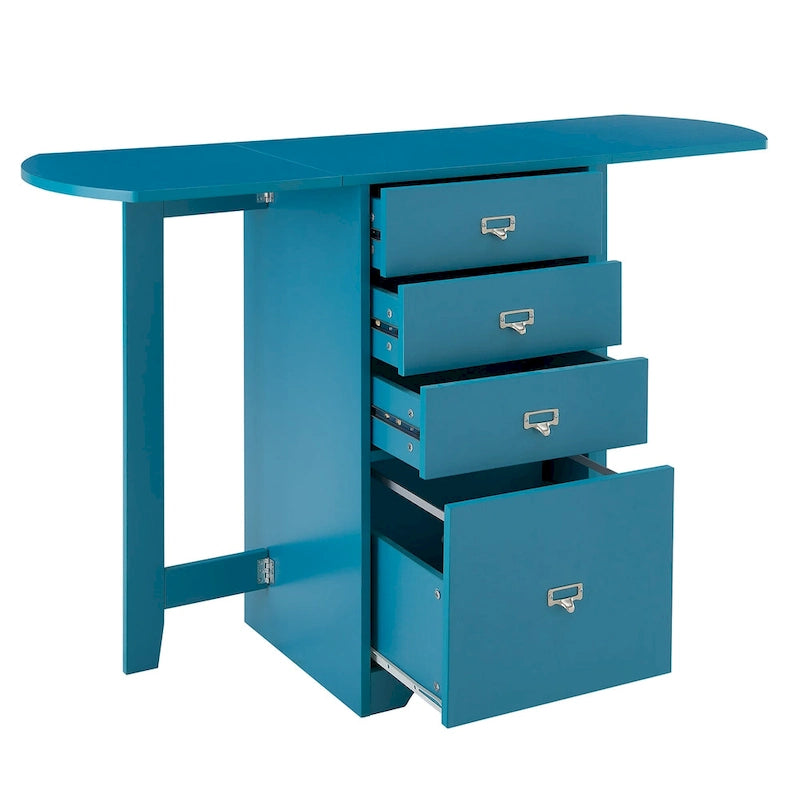 SEI Furniture London White Fold-out Organizer and Craft Desk