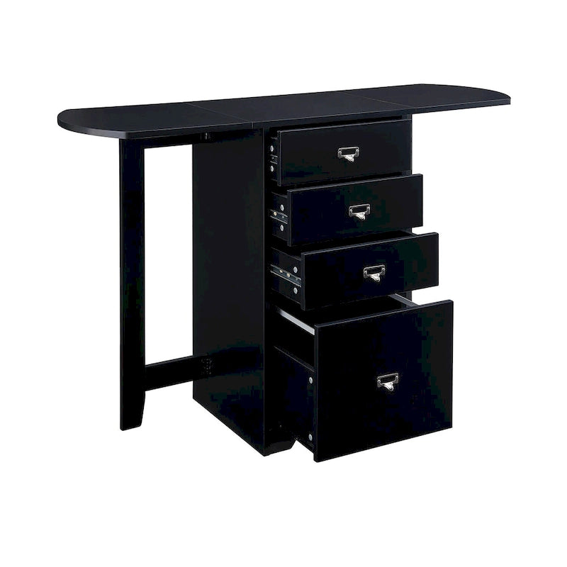 SEI Furniture London White Fold-out Organizer and Craft Desk