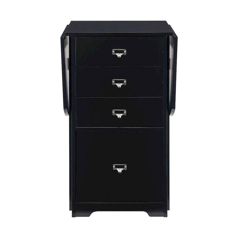 SEI Furniture London White Fold-out Organizer and Craft Desk