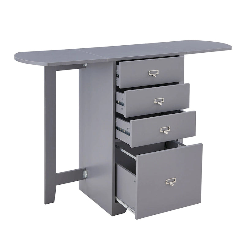 SEI Furniture London White Fold-out Organizer and Craft Desk