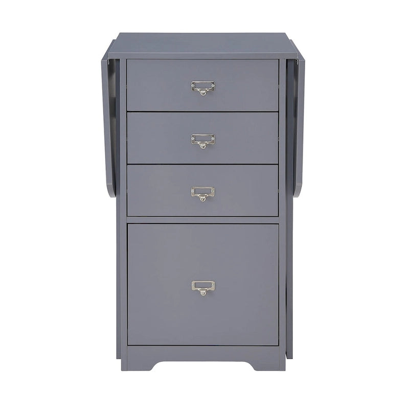SEI Furniture London White Fold-out Organizer and Craft Desk