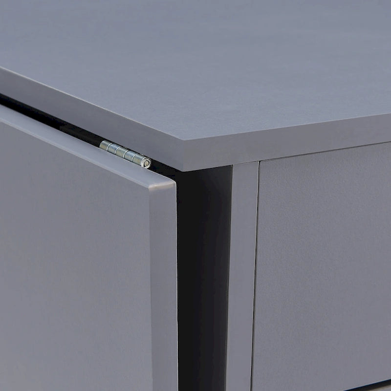 SEI Furniture London White Fold-out Organizer and Craft Desk