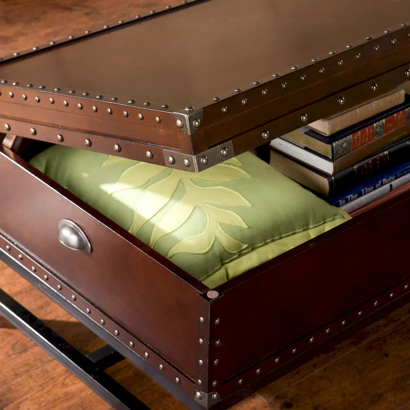 SEI Furniture Azul Espresso Storage Coffee Table