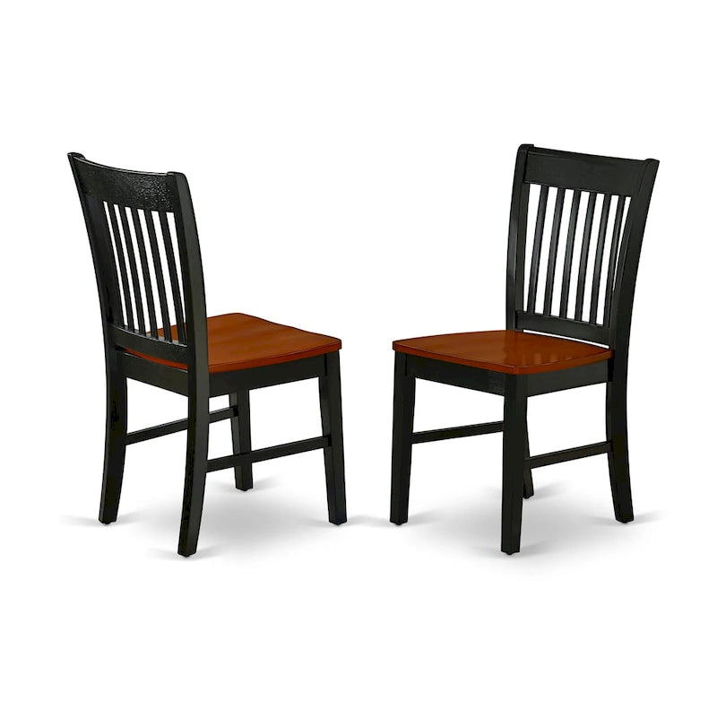 East West Furniture Kitchen Table Set Consist of a Rectangle Dining Table with Butterfly Leaf and Dining Chairs (Pieces Options)