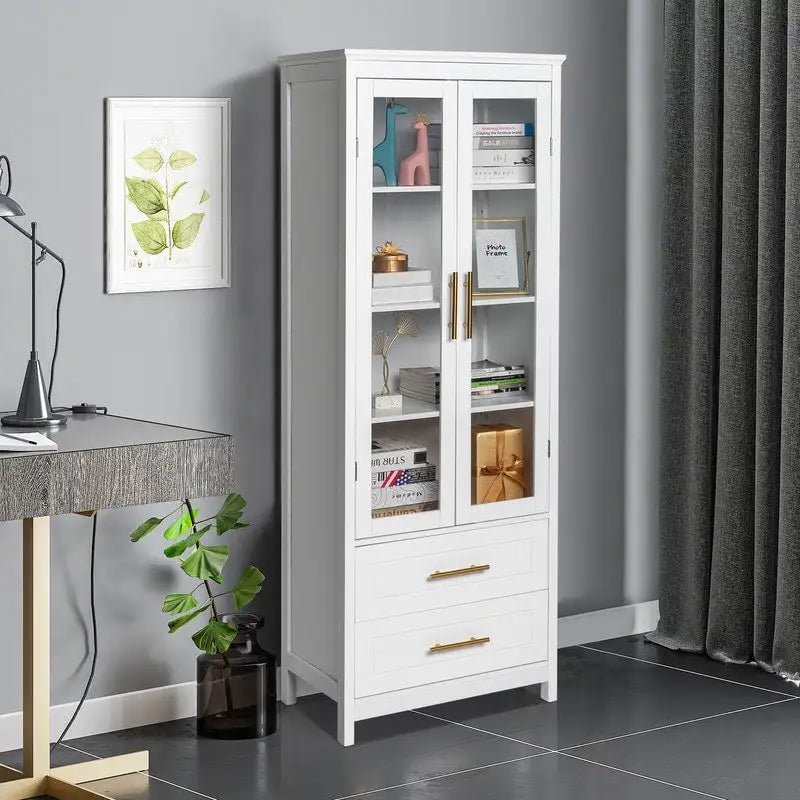 White MDF Bathroom Cabinet