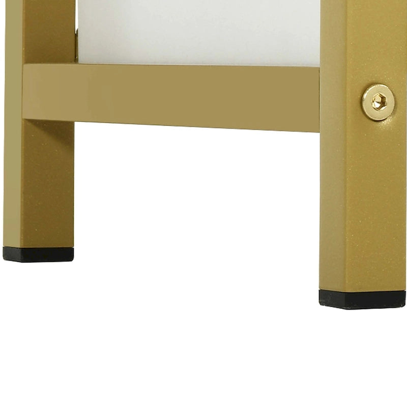 Moasis Makeup Vanity Table Computer Desk with 3 Fabric Drawers,Nail Art Desk Workstation