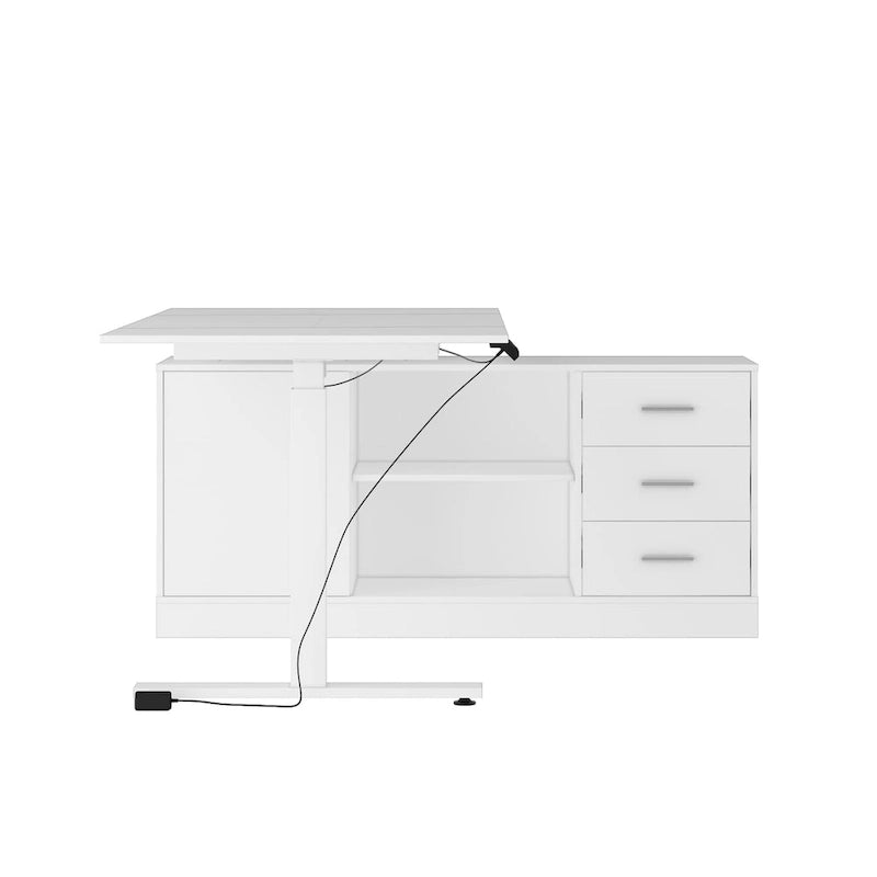 Ultimate Home Office Desk with Electric Lift Top Wrting Desk Working