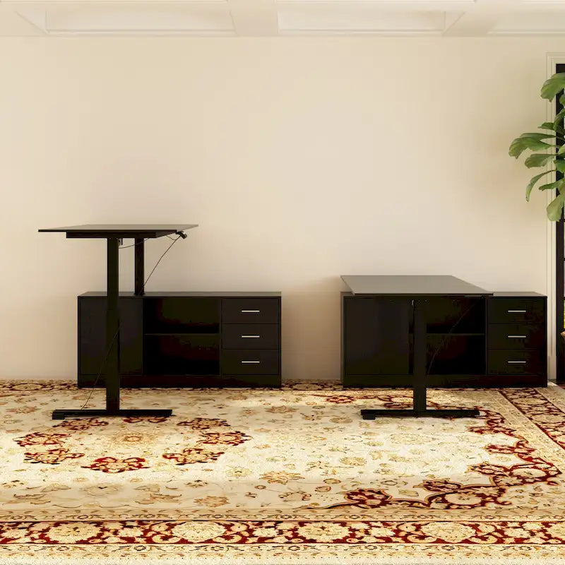 Ultimate Home Office Desk with Electric Lift Top Wrting Desk Working