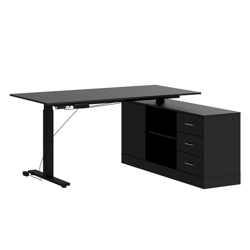 Ultimate Home Office Desk with Electric Lift Top Wrting Desk Working