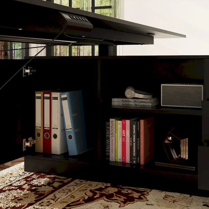 Ultimate Home Office Desk with Electric Lift Top Wrting Desk Working