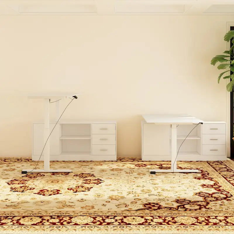 Ultimate Home Office Desk with Electric Lift Top Wrting Desk Working