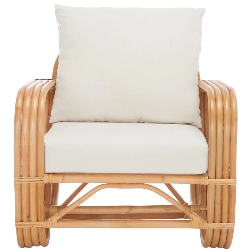 SAFAVIEH Alvena Accent Chair with Cushion - 30 W x 33 D x 29 H - 30Wx33Dx29H