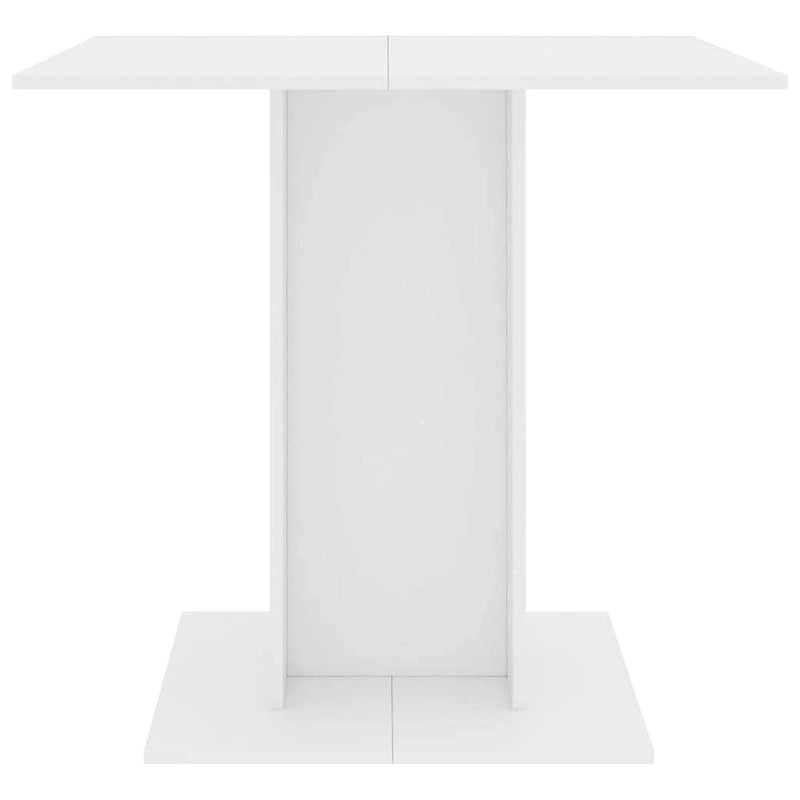 vidaXL Dining Table White 31.5x31.5x29.5 Engineered Wood