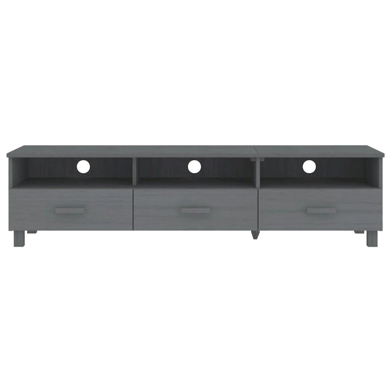 vidaXL TV Stand TV Console Sideboard TV Unit Cupboard HAMAR Solid Wood Pine - 62.2x15.7x15.7