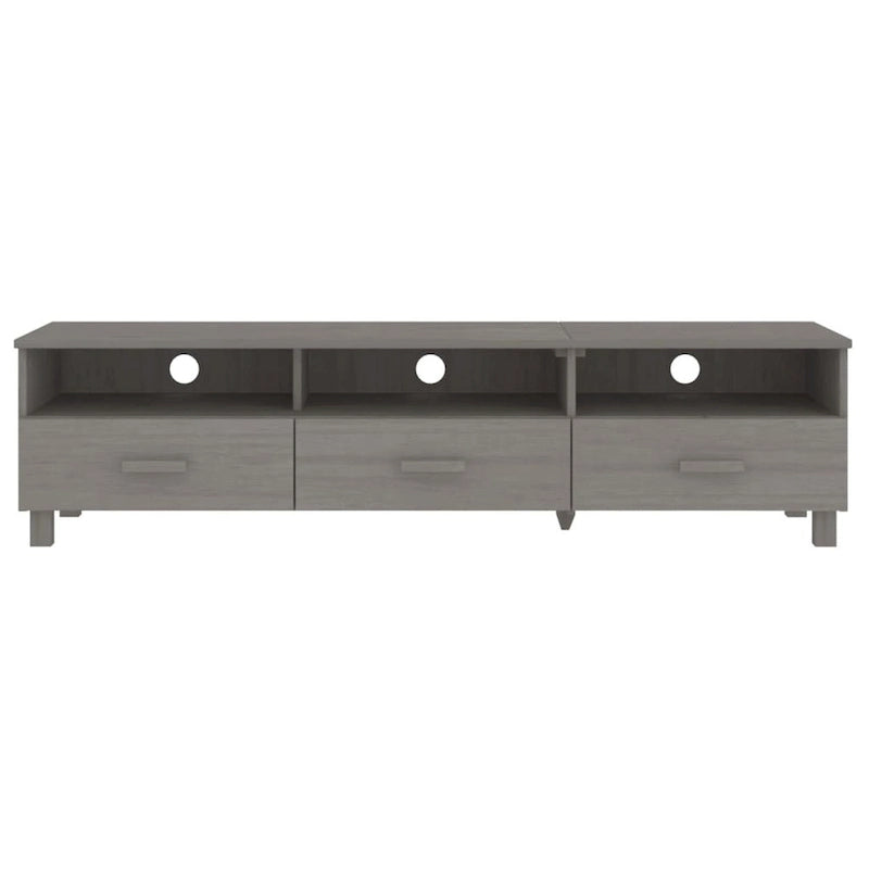 vidaXL TV Stand TV Console Sideboard TV Unit Cupboard HAMAR Solid Wood Pine - 62.2x15.7x15.7