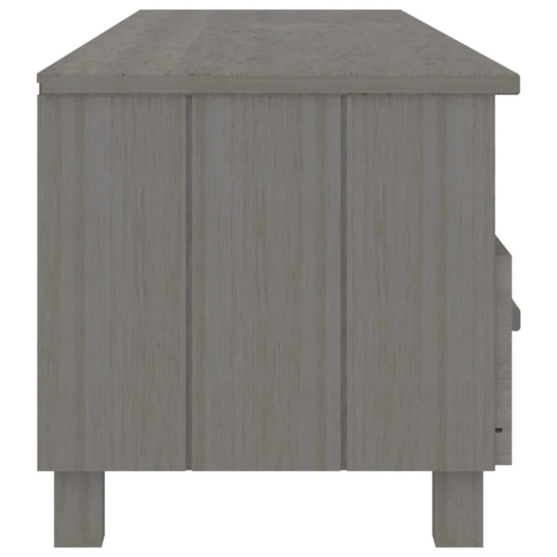 vidaXL TV Stand TV Console Sideboard TV Unit Cupboard HAMAR Solid Wood Pine - 62.2x15.7x15.7