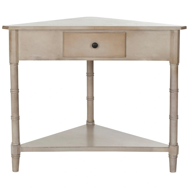 SAFAVIEH Calla Grey Corner Table - 33.9 x 17.3 x 28 - 34Wx17Dx28H