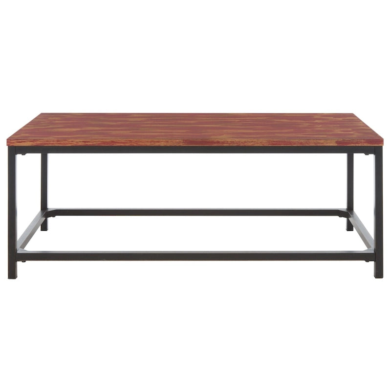 SAFAVIEH Aino Reclamined Wood Finish Coffee Table - 48 x 24 x 17.7 - 48Wx24Dx18H