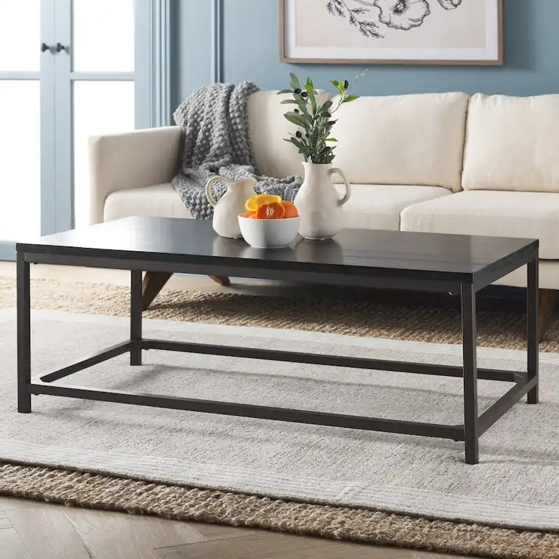 SAFAVIEH Aino Reclamined Wood Finish Coffee Table - 48 x 24 x 17.7 - 48Wx24Dx18H