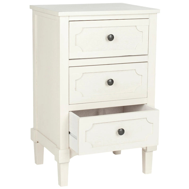 SAFAVIEH Dinah Grey 3-Drawer Storage Side Chest - 16.9 x 13.4 x 26.8 - 17Wx13Dx26H