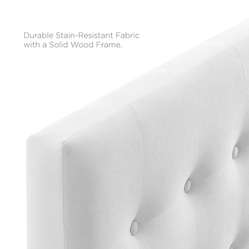 Carson Carrington Labbgard Queen Tufted Velvet Headboard
