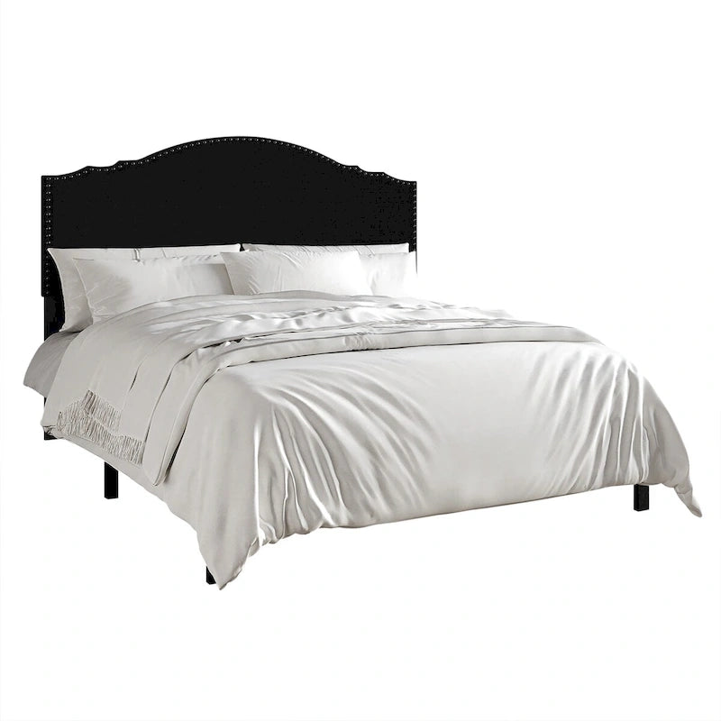 CraftPorch Traditional Upholstered Bed with Nightstand and Bench 3-pieces Bedroom Set