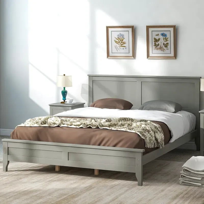 Solid Wood Platform Bed