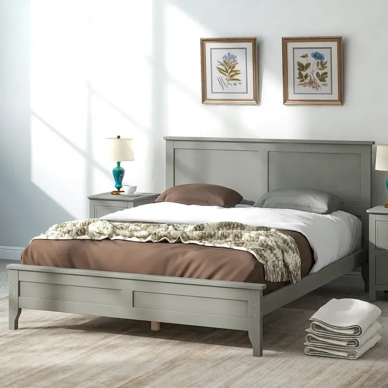 Solid Wood Platform Bed