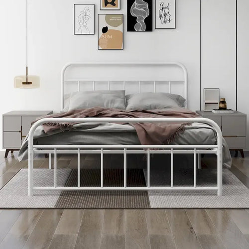 Alazyhome Platform Metal Bed Frame, Easy Assembly