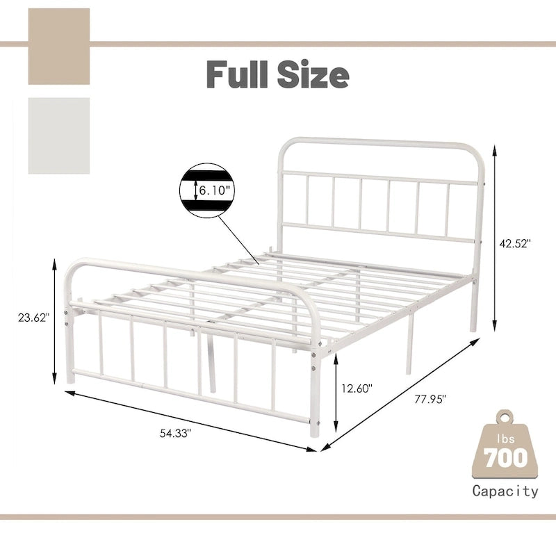 Alazyhome Platform Metal Bed Frame, Easy Assembly