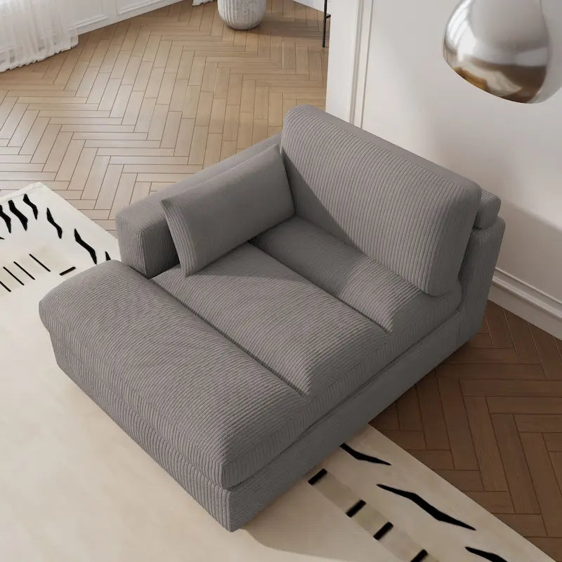 Left and Right Sectional Sofa Set Chaise Lounge Sofa Chair