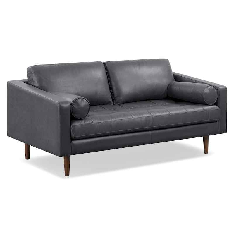 Poly & Bark Napa 72 Apartment Sofa - Full Grain Genuine Italian Leather