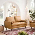 Valour Leather Loveseat