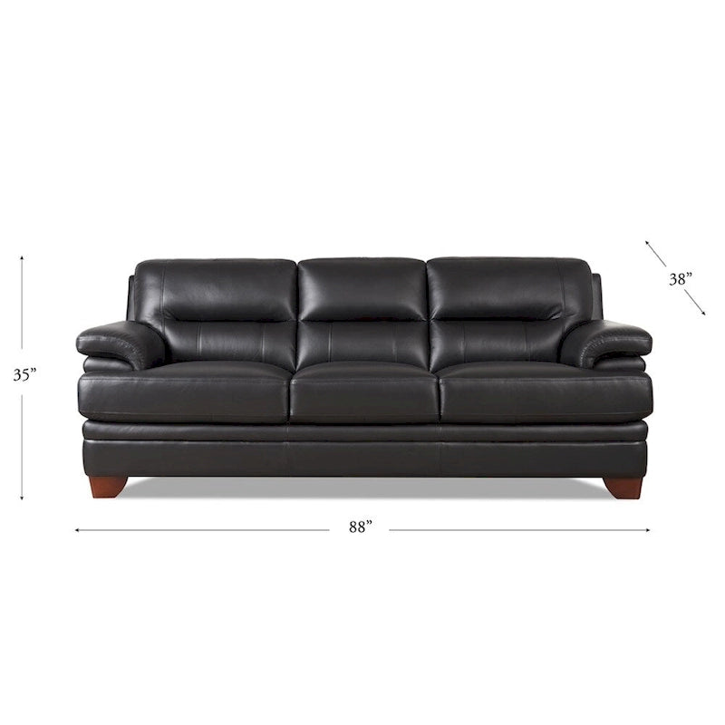 Hydeline Luxor Top Grain Leather Sofa Couch