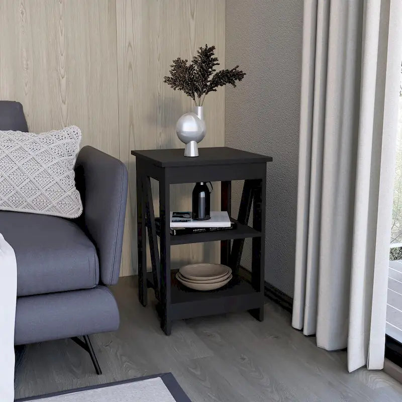 Taylor End Table, Side Table, Nightstand, Storage Shelf