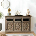 Roomfitters 3 Doors Cabinet Large Buffet Sideboard Cabinet, Bar Wine Cabinet, Buffet Cabinet Table Coffee Bar Wine Bar