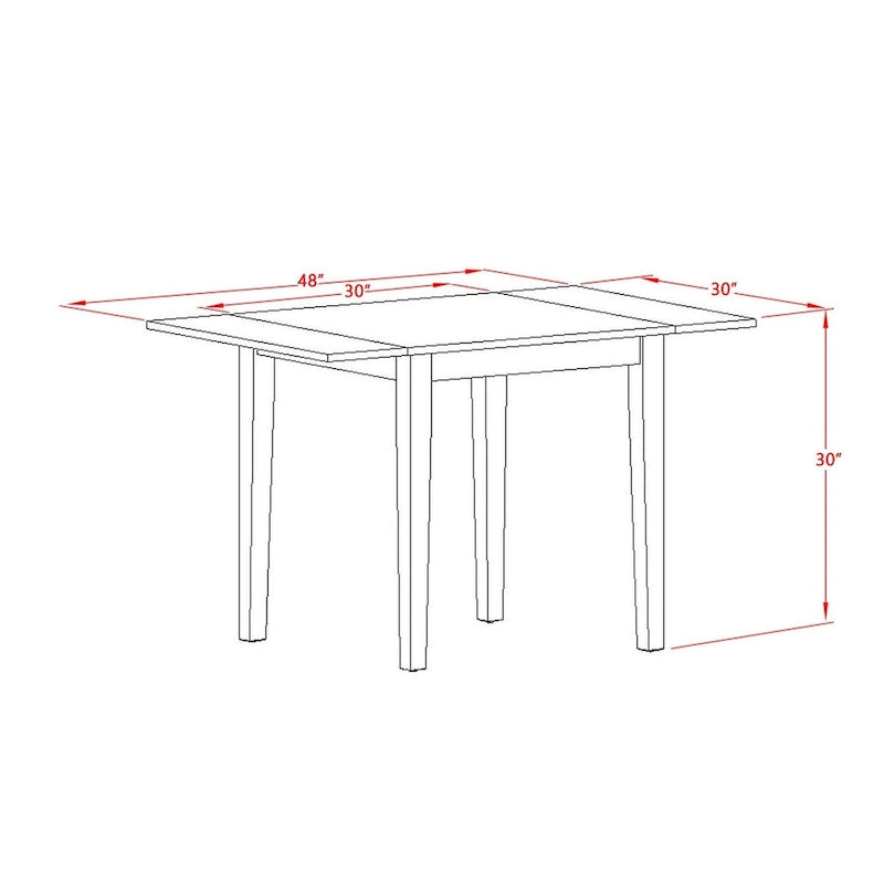 East West Furniture Dining Table Set- a Rectangle Table and Dark Coffee Linen Fabric Chairs, Mahogany (Pieces Option)