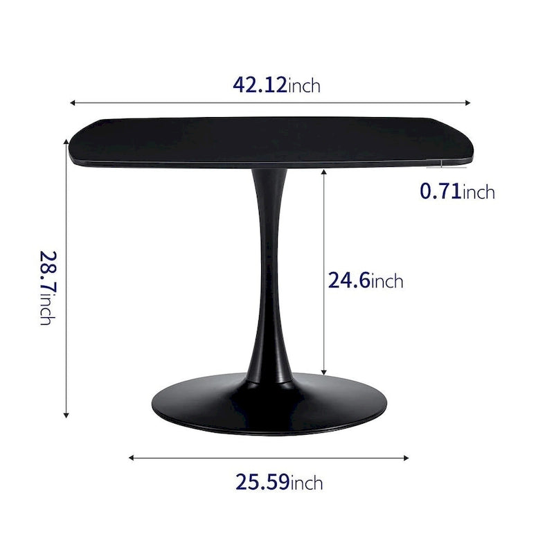 42.1\31.49 Mid-century Pedestal Leisure Coffee Table