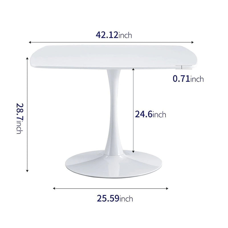 42.1\31.49 Mid-century Pedestal Leisure Coffee Table