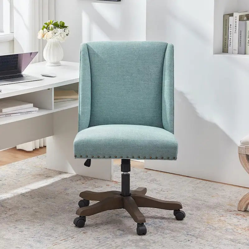 Huimo Home Office Desk Chair with Wheels, 360 Swivel