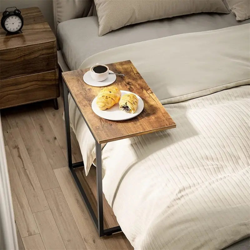 C Shaped End Table 27 inches High - 11.8D x 19.7W x 27H