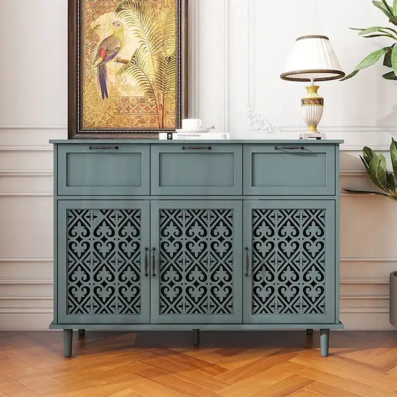3 Door 3 Drawer Cabinet for Bedroom Living Room