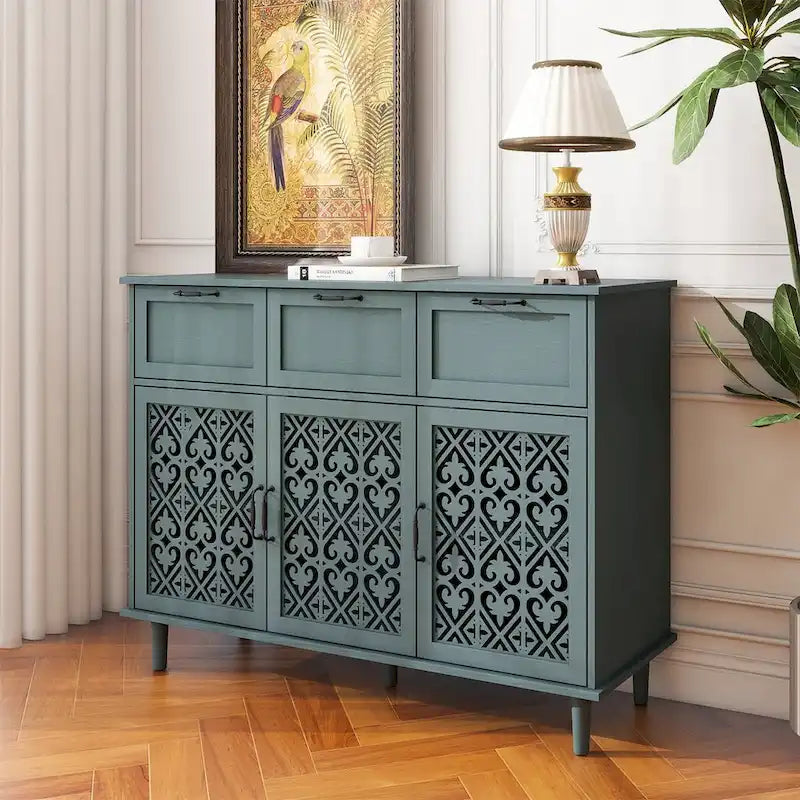 3 Door 3 Drawer Cabinet for Bedroom Living Room