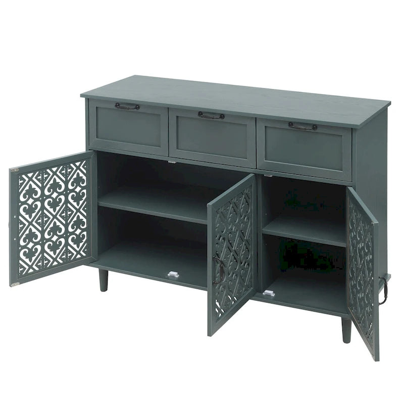 3 Door 3 Drawer Cabinet for Bedroom Living Room