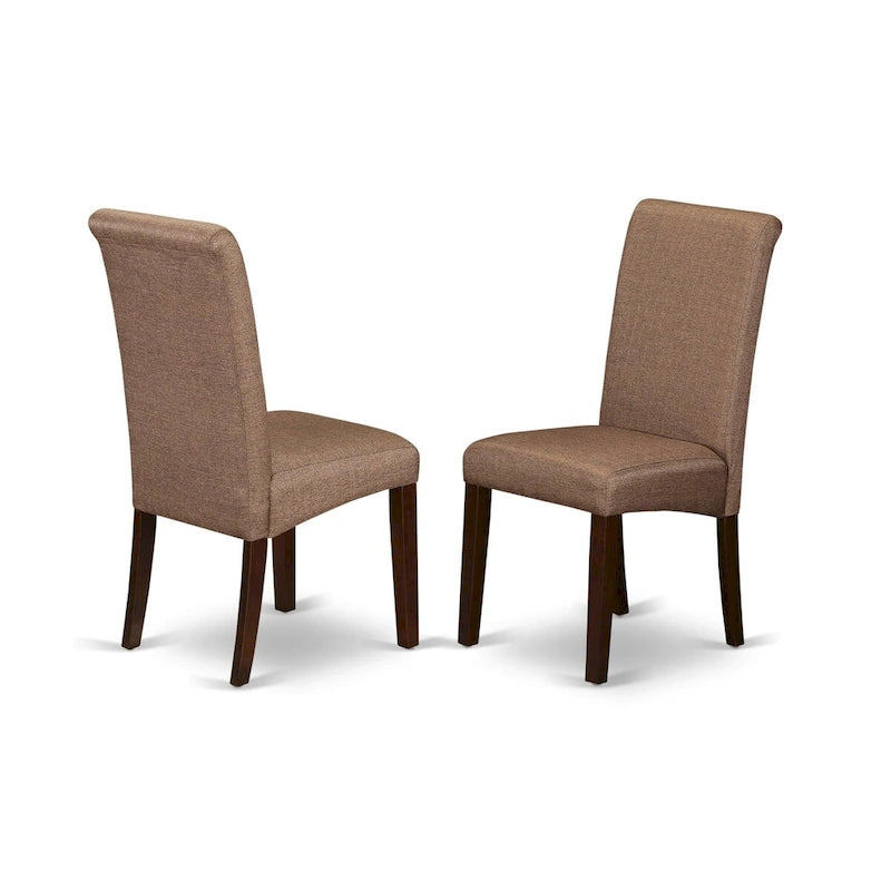 East West Furniture Dining Set Contains a Rectangle Dining Room Table with Dropleaf and Parson Chairs (Pieces Options)
