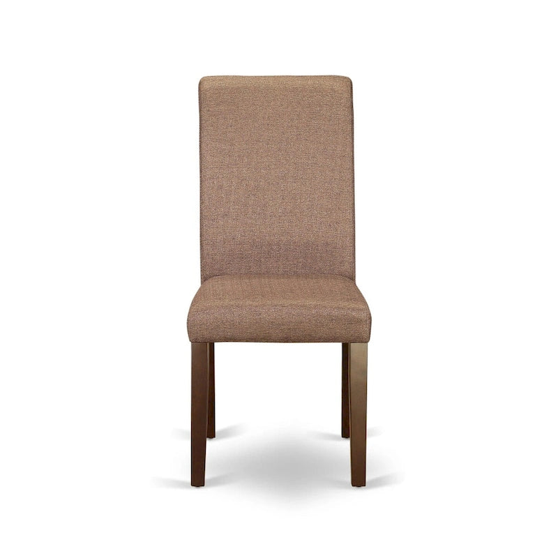 East West Furniture Dining Set Contains a Rectangle Dining Room Table with Dropleaf and Parson Chairs (Pieces Options)